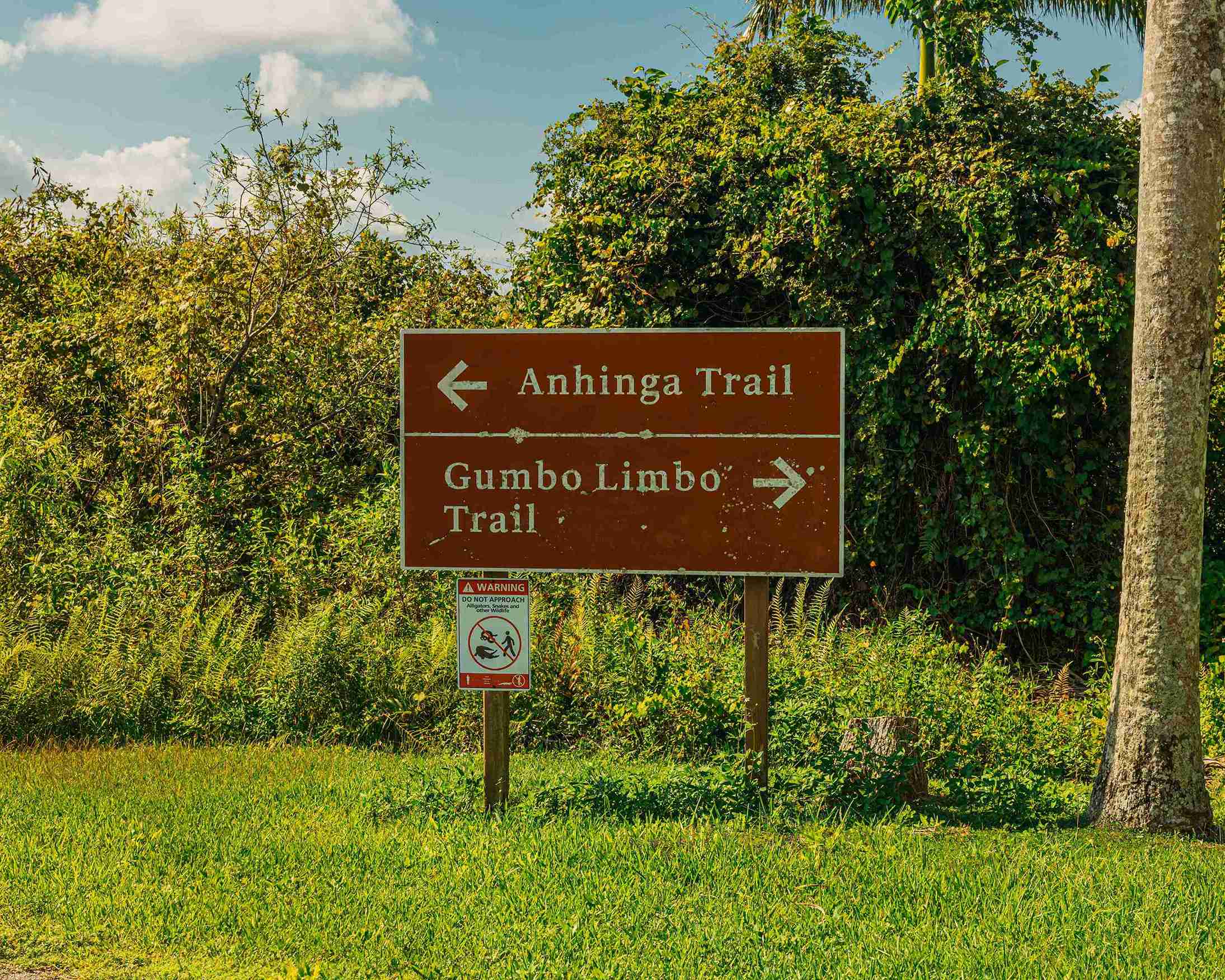 Anhinga Trail Signs in Everglades National Park (Photo courtesy of the GMCVB – http://MiamiandMiamiBeach.com)