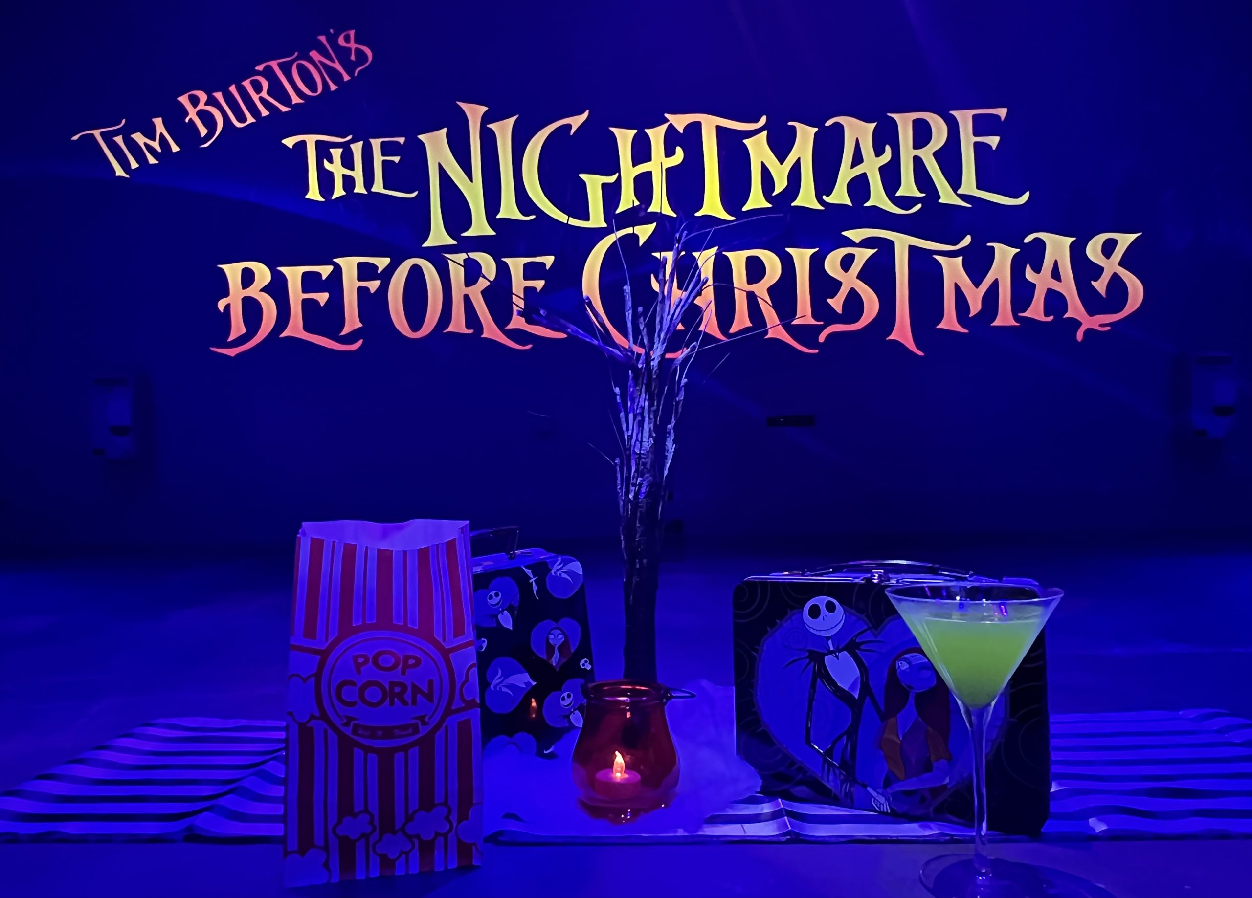 Cocktails and Souvenir Snack Boxes at "The Nightmare Before Christmas" Inside AREA15 Las Vegas | 