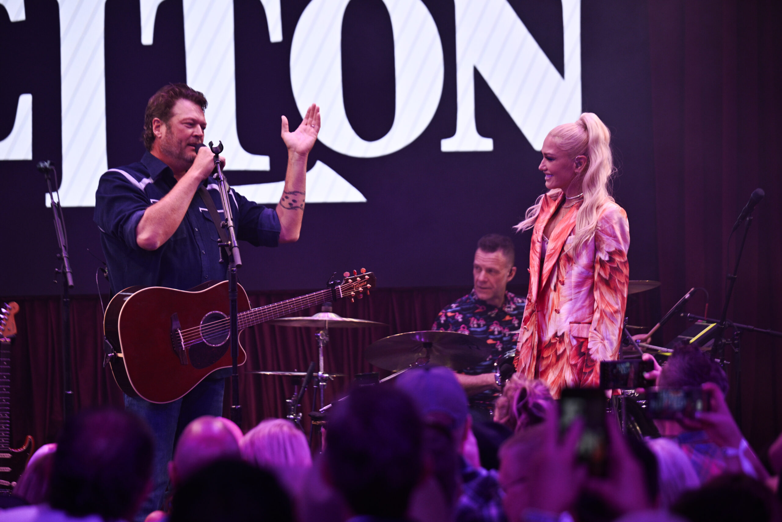 Blake Shelton and Gwen Stefani (Courtesy Ole Red Las Vegas)