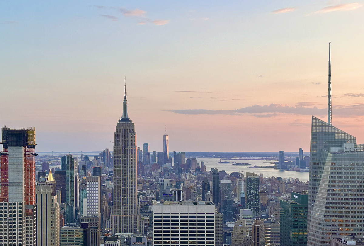 NYC Skyline Sunset (©Melanie Lee)