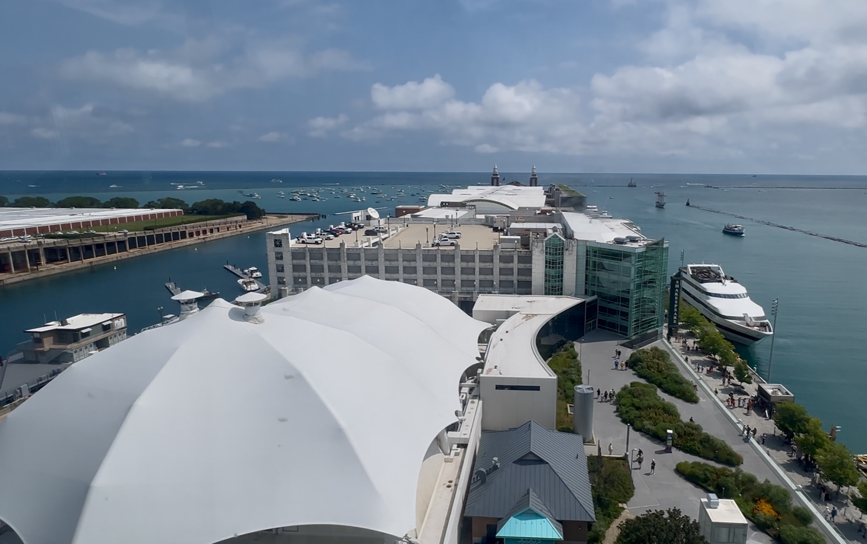 View From Centennial Wheel at Navy Pier (©Melanie Lee)