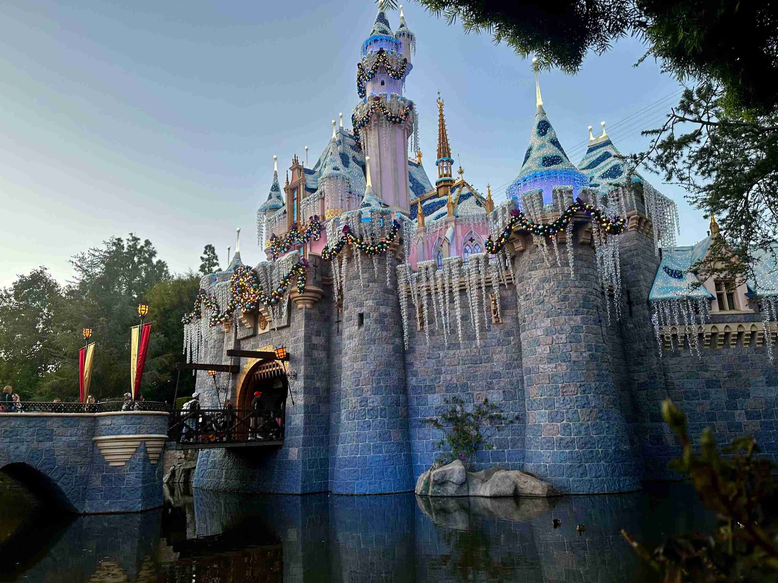 Frosty Sleeping Beauty Castle at Disneyland Resort (©Melanie Lee)
