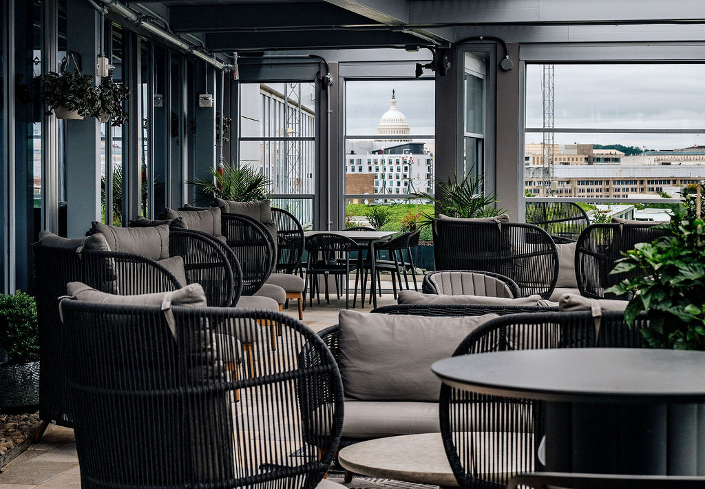 Heated Patios in DC include Whiskey Charlie (Courtesy Whiskey Charlie)