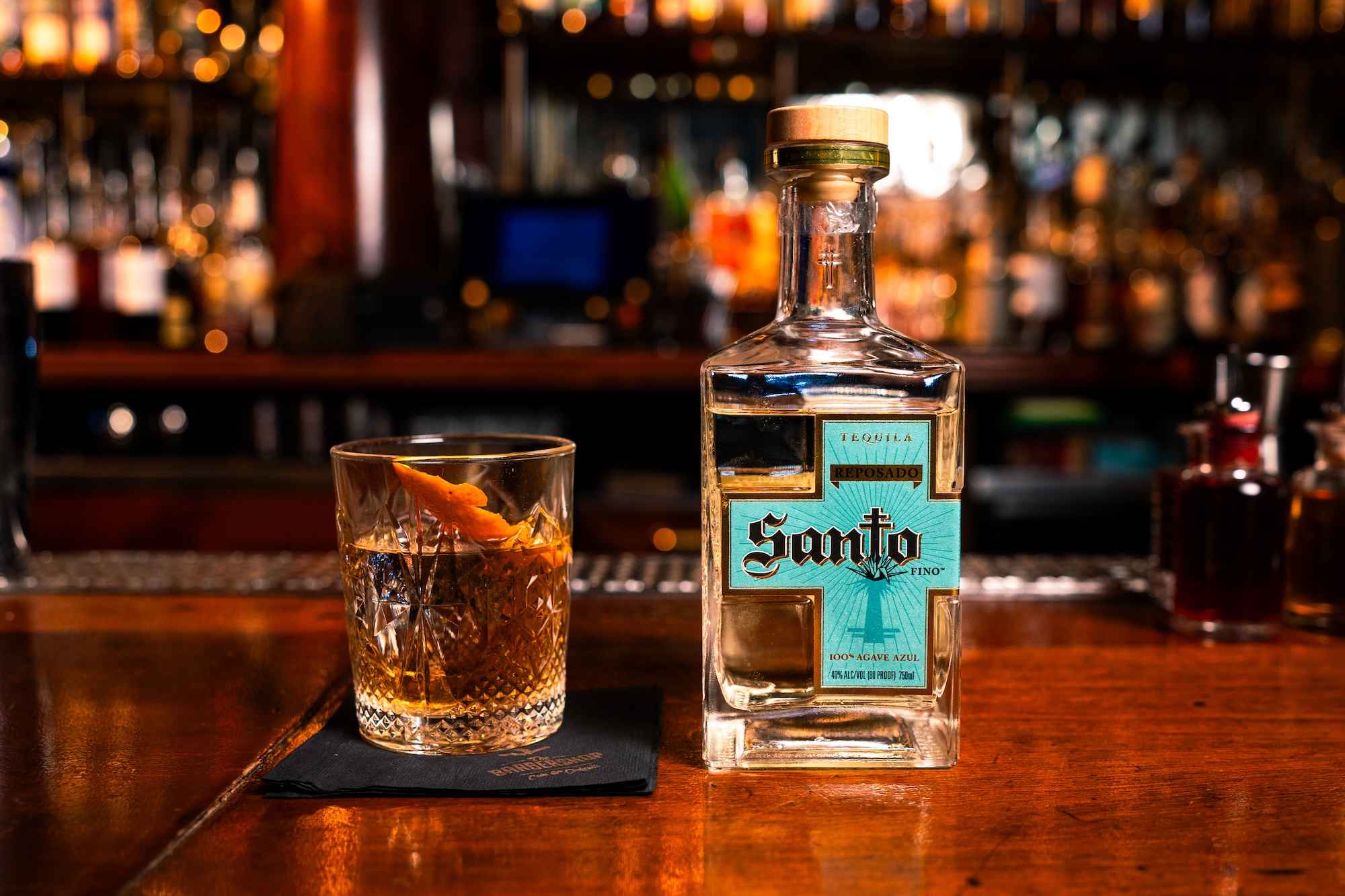 Santo Old Fashioned at Barbershop Cuts & Cocktails (Courresy Barbershop Cuts & Cocktails)