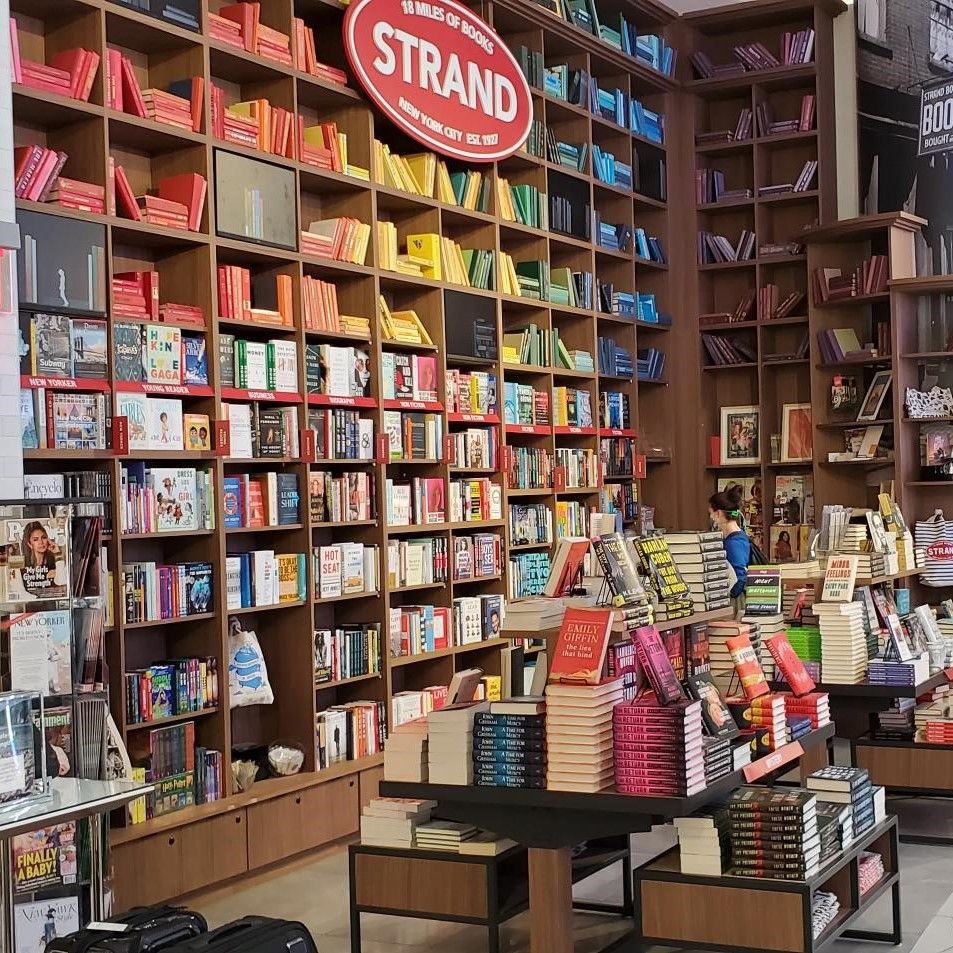 The Colorful Shelves of The Strand (Courtesy The Strand Book Store)