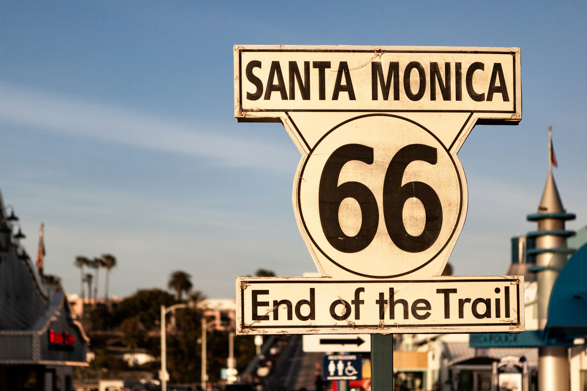 The End of Route 66 at Santa Monica Pier (©Steve Wrzeszczynski)