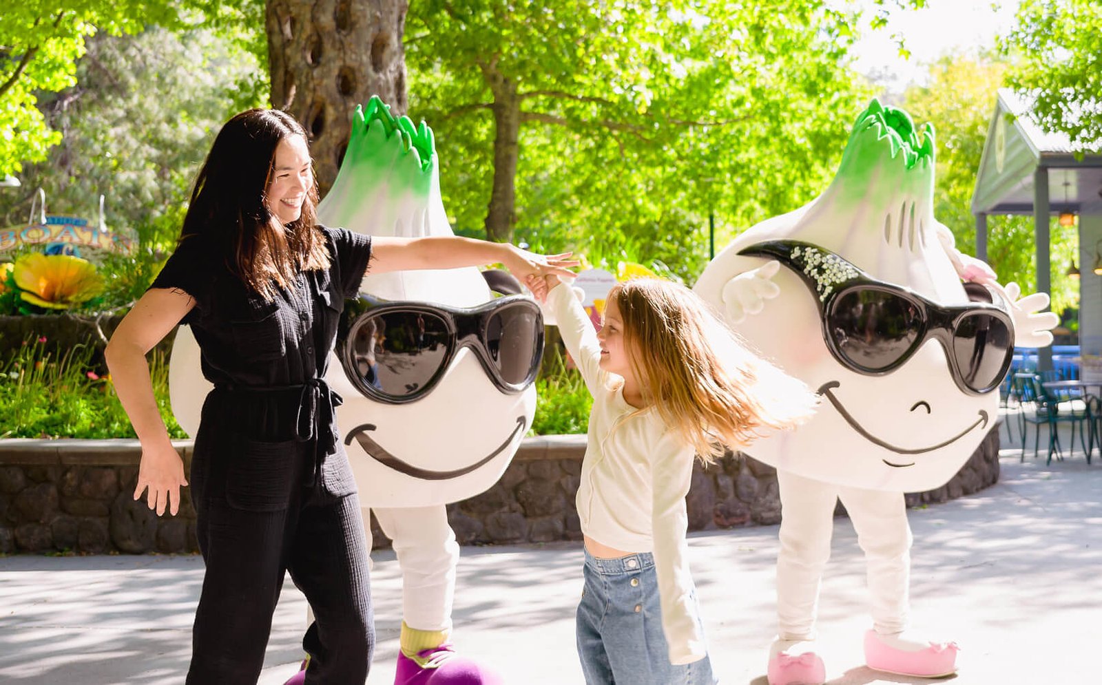 Gil and Roya at Gilroy Gardens (Courtesy Gilroy Gardens Family Theme Park)